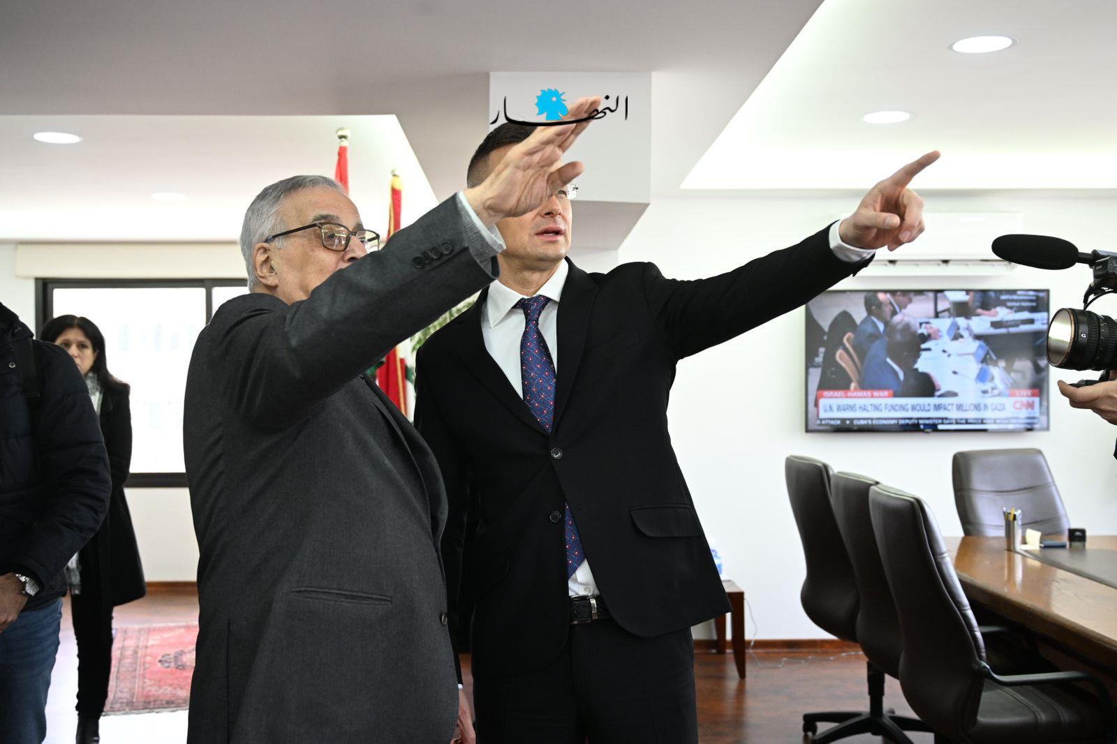 بالصور- لقاء بين بو حبيب ونظيره الهنغاري